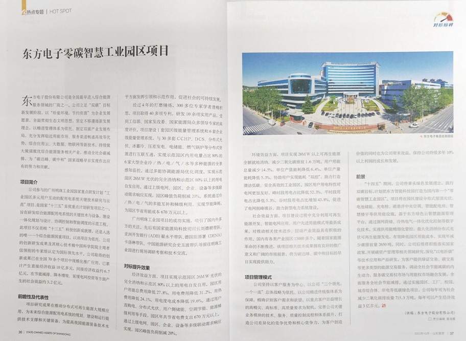 《山东国资》推介半岛.体育 （中国） 官方网站-BANDAO SPORTS
零碳智慧工业园区项目